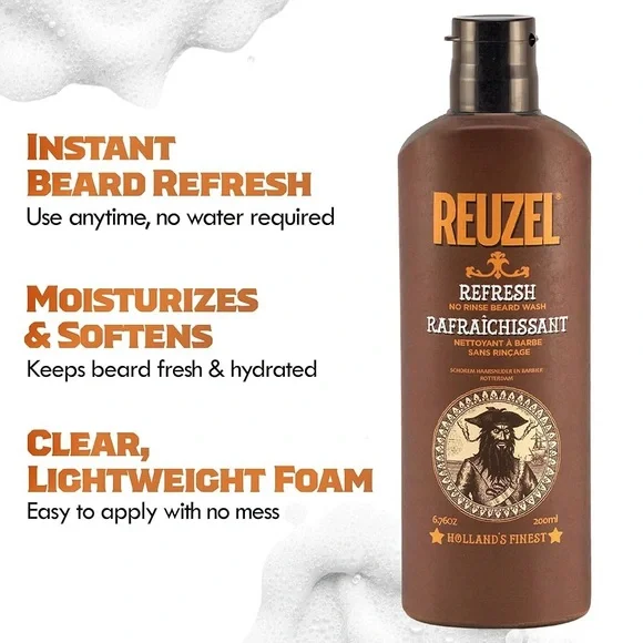 2x Refresh No Rinse Beard Wash -UNOPENED - Picture 3 of 7